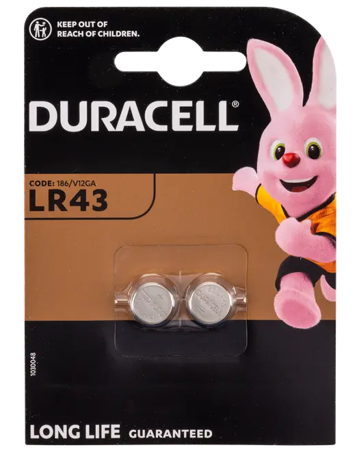 Duracell LR43 2-pack