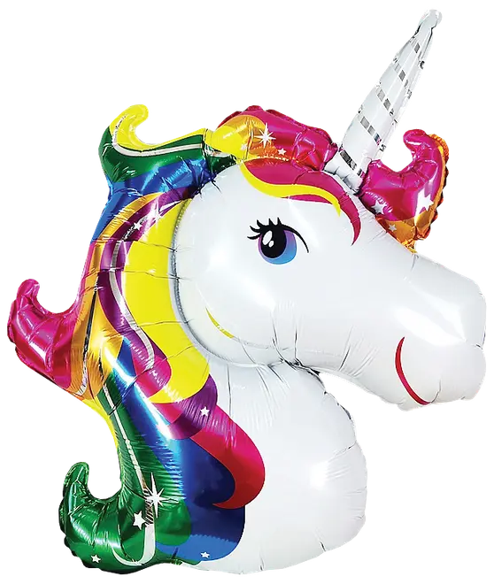 Folieballon 90 cm - Pink enhjørning
