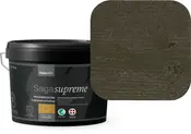 2,5 liters spand Saga Supreme heldækkende træbeskyttelse i mørk olivengrøn. Mat finish, velegnet til udendørs træværk. Miljømærket, slidstærk og giver langvarig dækning.