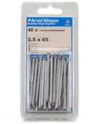 Arvid Nilsson Søm firkantet 2,5 x 65 mm 40-pak