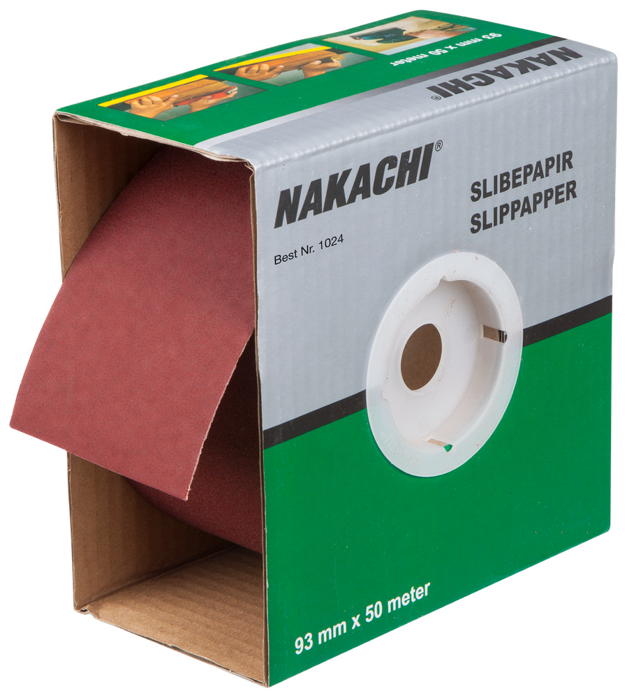 Nakachi Slibepapir 93 mm x 50 m K150