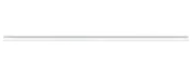 Slank, hvid LED-rørlampe med klart dæksel, designet til loft- eller vægmontering. Moderne, minimalistisk stil til kontorer, køkkener eller erhvervslokaler.