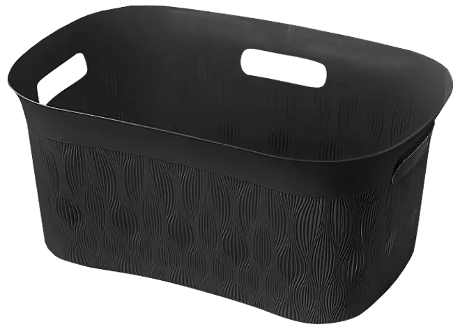 Tvättkorg 38 L - Svart