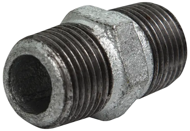 Övergångsnippel 1/2" - galvaniserad