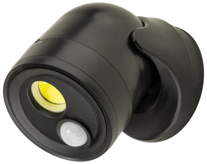 SENSORLAMPA SVART 10 CM