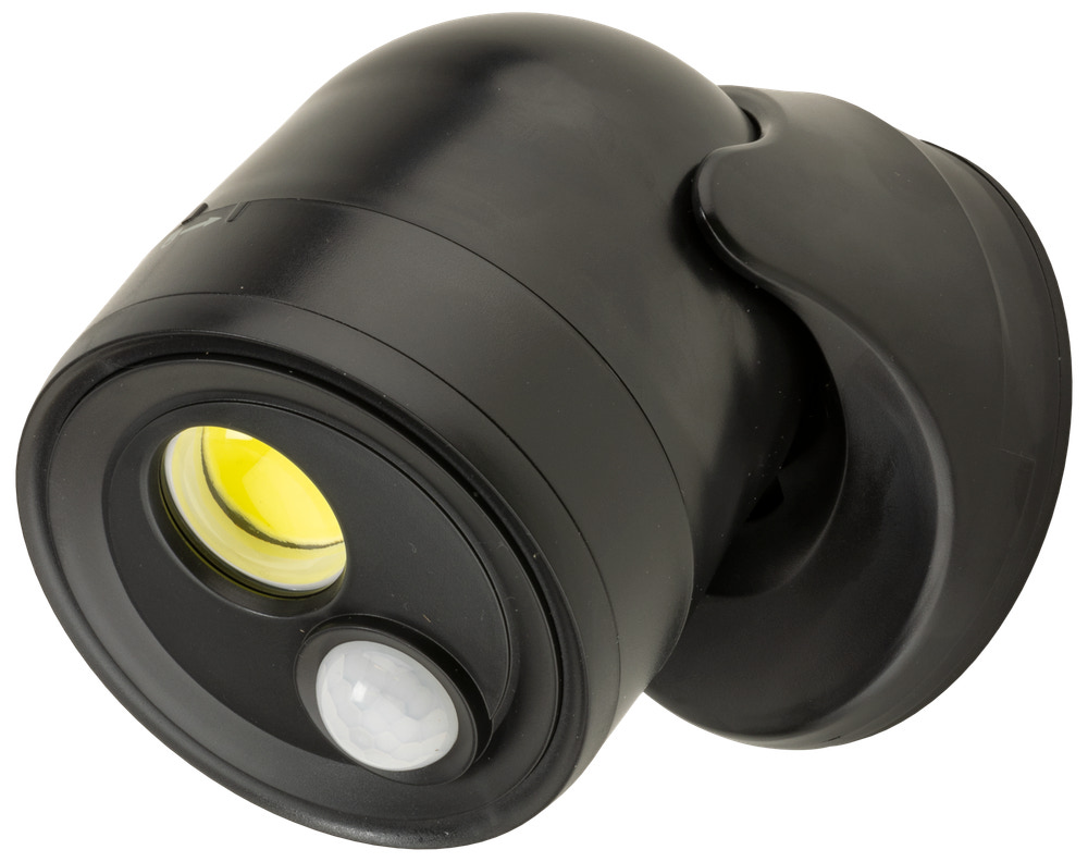 BRIGHT DESIGN COB LED-lampe med sensor - sort