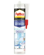 Pattex sanitær silikoneforsegling, hvid, til køkken og badeværelse. Skimmelresistent, vandtæt, langtidsholdbar. Leveres i tube med dyse for nem påføring.