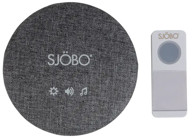 Dørklokke transportabel trådløs med lys - navneskilt