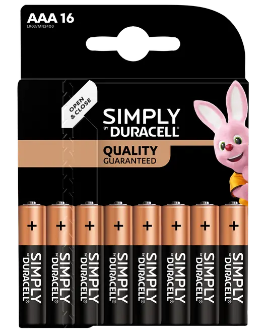 DURACELL Simply AAA 16-pack