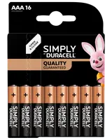 DURACELL Simply Batteri AAA 16-pak