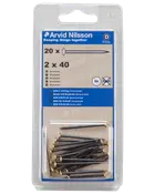 Arvid Nilsson Søm mess.hoved 2 x 40 mm 20-pak
