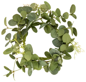 Konstgjord blomsterkrans Ø25 - eukalyptus