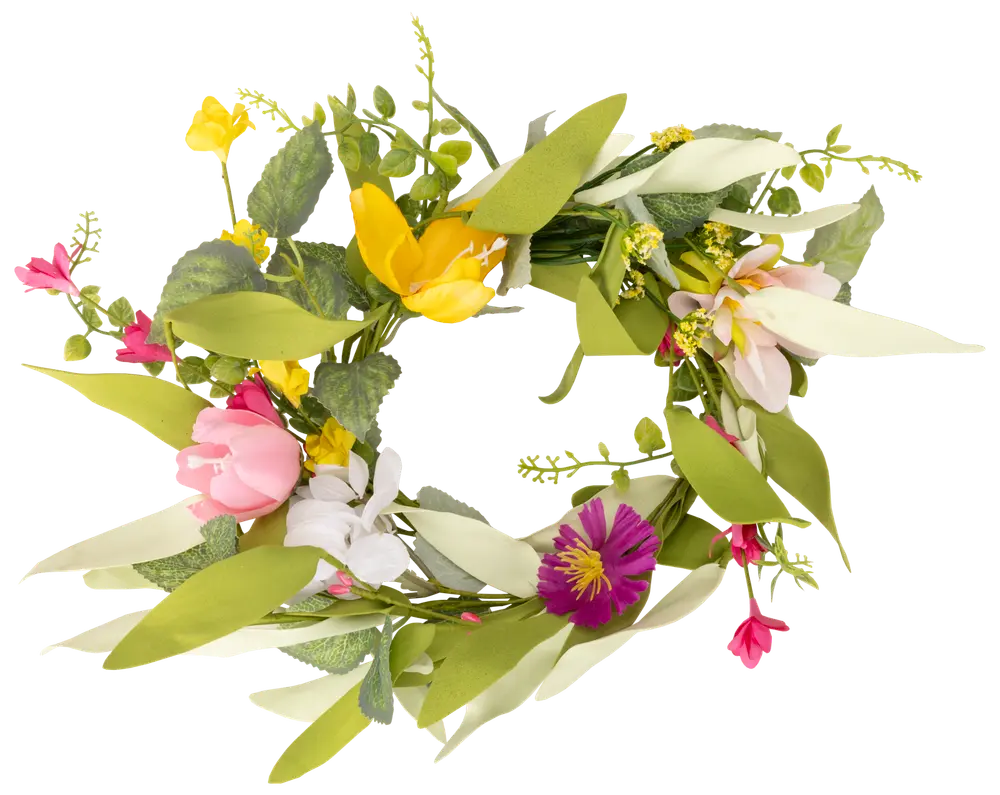 Blomsterkrans kunstig Ø25 - sommer