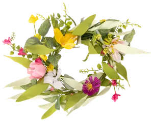 Blomsterkrans kunstig Ø25 - sommer