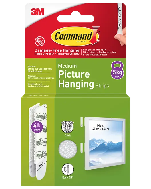 Command™ Strips Tavelupphängning - Vit M