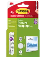 Command™ Strips Tavelupphängning - Vit M