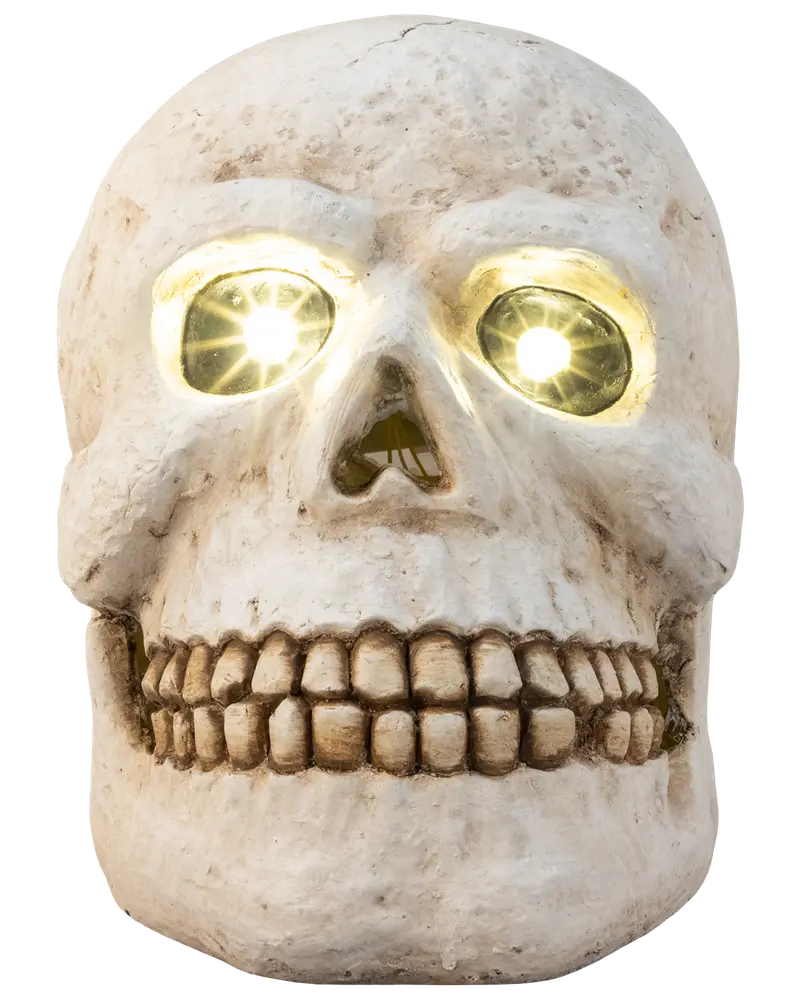 Dödskalle led 26 cm halloween
