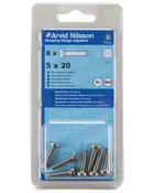 Arvid Nilsson Maskinskrue A4 PH M5 x 20 mm 8-pak