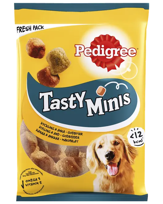 Pedigree Tasty Minis med kylling og and 130 g