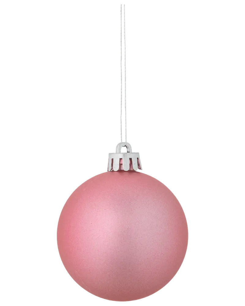  Julgranskulor Ø5 cm 10-pack - Rosa