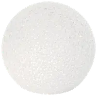 Vit polystyrenboll med texturerad yta, lätt och perfekt för pyssel, dekoration eller modellbygge. Slät, rund form, finns i olika storlekar för kreativa ändamål.