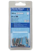 Arvid Nilsson Maskinskrue A4 PH M4 x 20 mm 10-pak