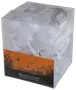 LED Halloween-dekoration med vita skelettljusslingor, förpackad i en klar box med läskiga orange och svarta motiv. Perfekt för festlig inomhus- eller utomhusbruk.