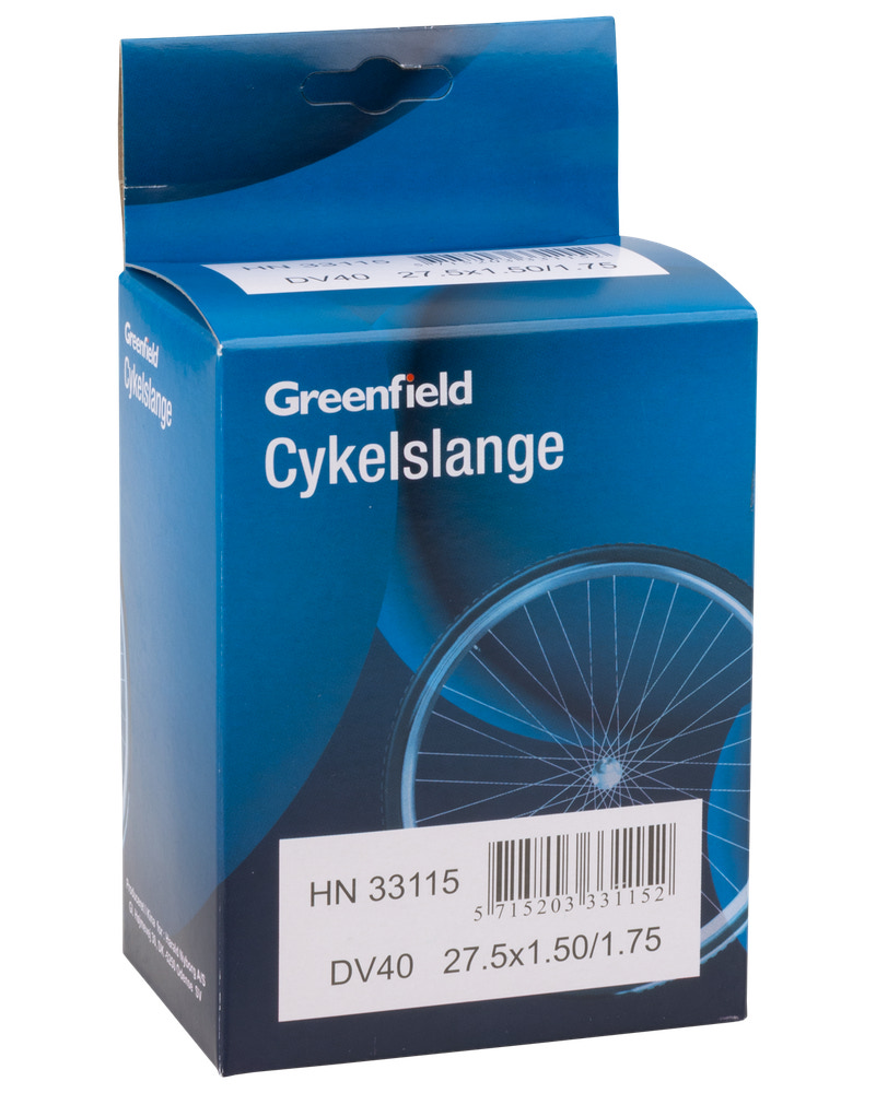 Greenfield Cykelslange DV40 27,5 x 1,50-1,75