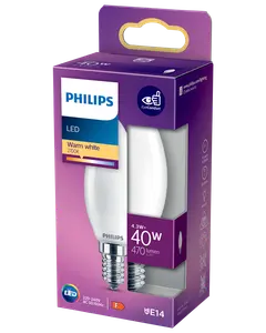 PHILIPS LED-kronlampa 4,3W E14 B35