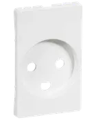 LK FUGA Tangent stikkontakt med jord 1½modul hvid