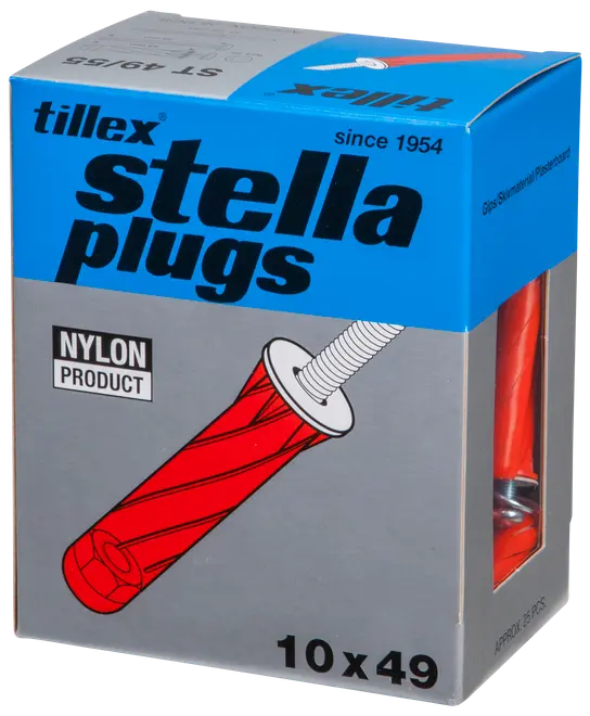 Plugg röd pan 5x55mm pkt 25st