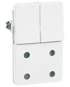 LK FUGA Stikkontakt dobbelt - hvid