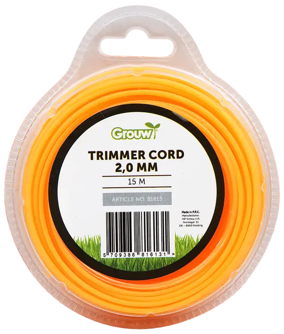 Trimmertråd 15 m 2,0 mm grön