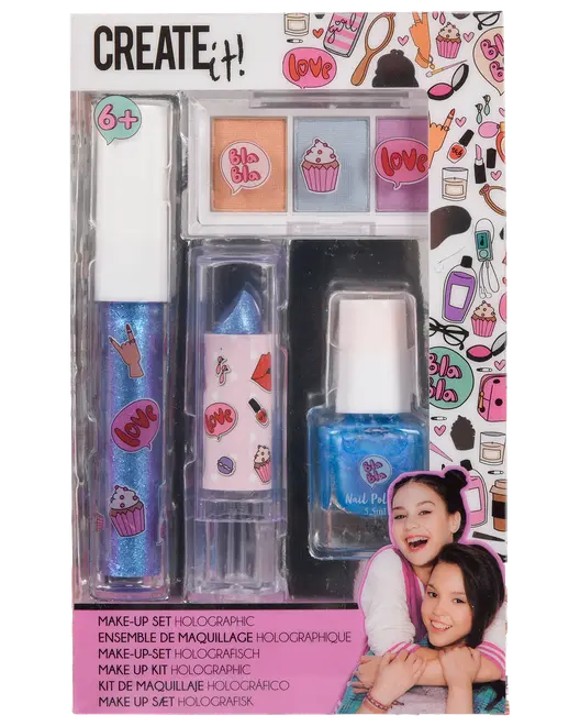 Create It! Makeup-sæt med holografisk effekt – 4 dele