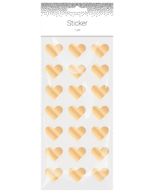 Klistermærker 1 ark - assorterede varianter