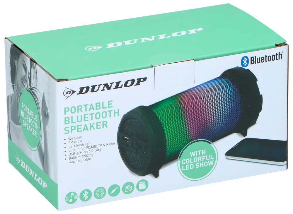 DUNLOP Højttaler Wireless 3W