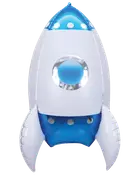 Folieballon på 57 cm - Blå raket