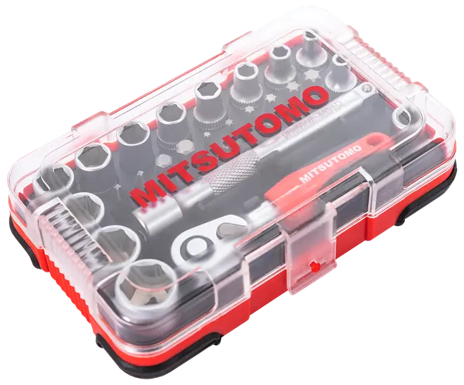 Mitsutomo Topnøglesæt mini i tomme - 25 dele
