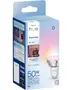 Philips Hue Essential GU10 smart LED-pære, 50W ækvivalent, 345 lumen, hvid og farve, Bluetooth og Zigbee, app- og stemmestyring, energiklasse F.