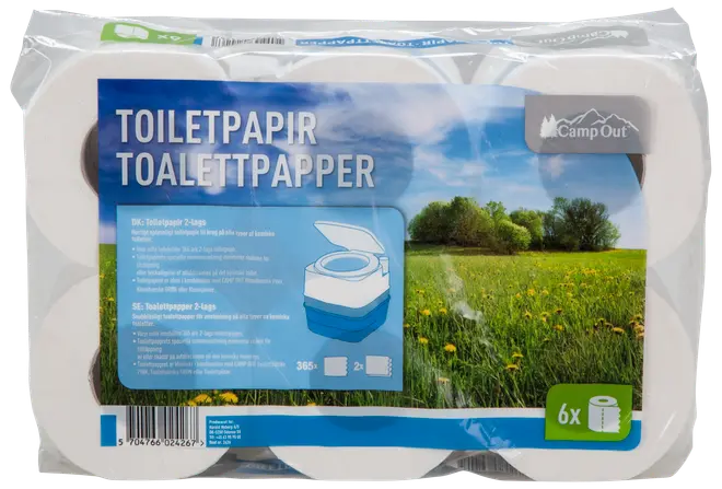 Toalettpapper 2 lager 6-pack