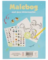 Målarbok med klistermärken