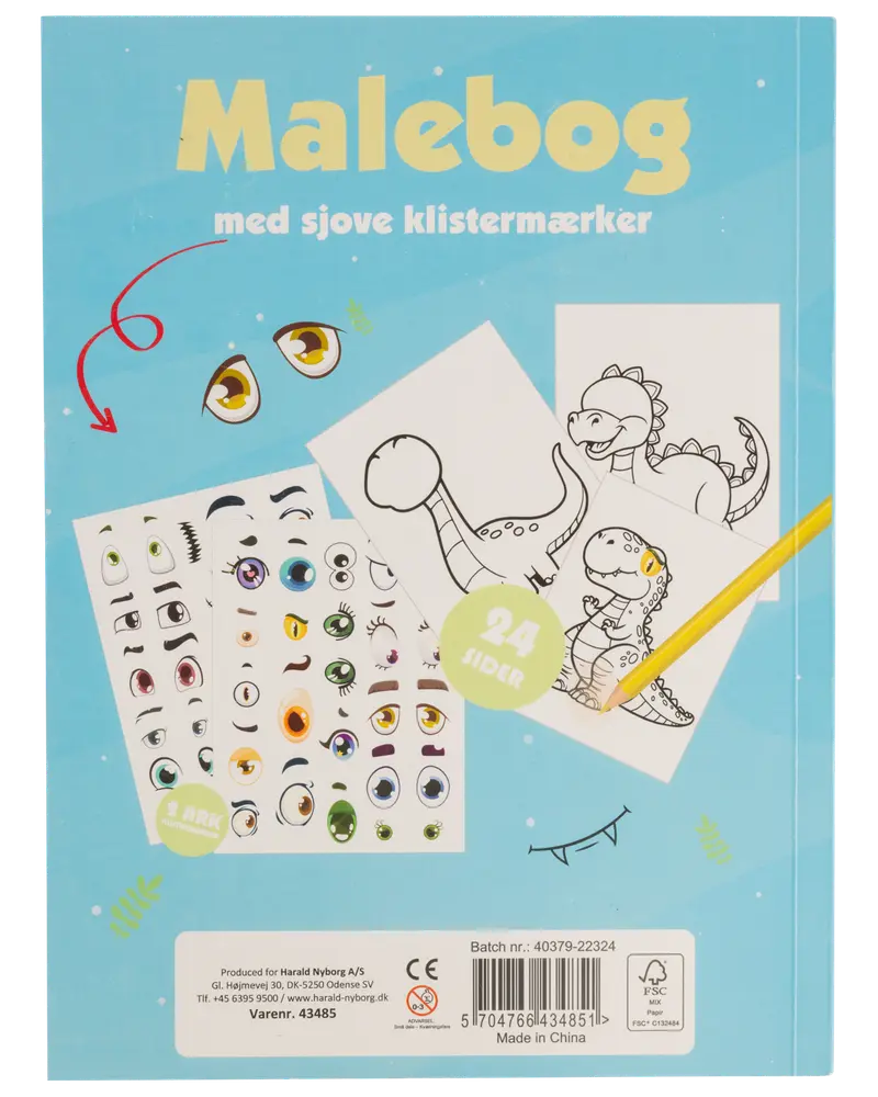 Målarbok med klistermärken