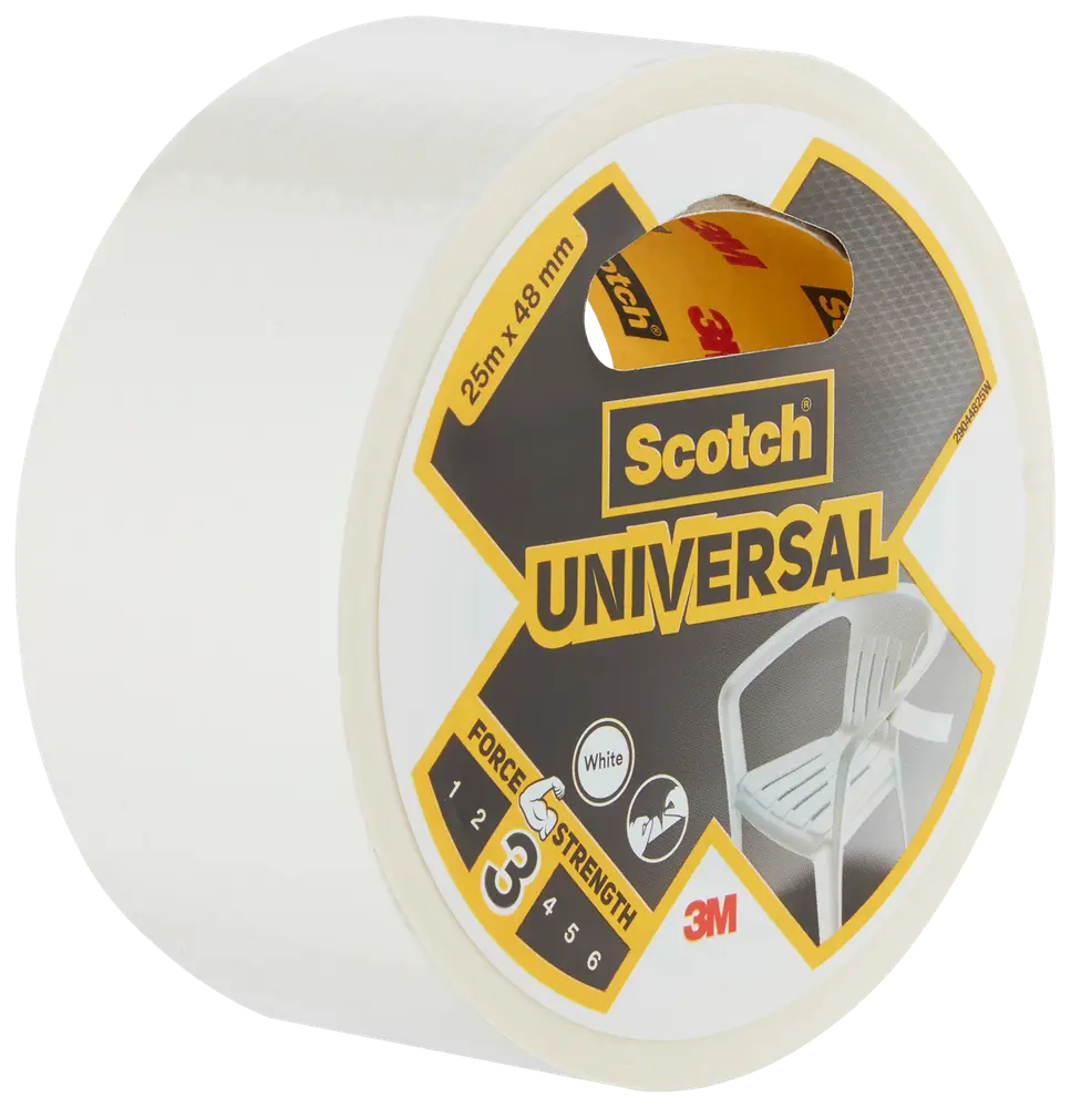 Scotch® Universal Lærredstape Hvid 48 mm x 25 meter