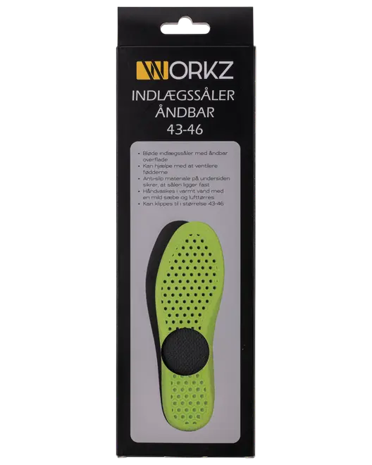 Indlægssål åndbar