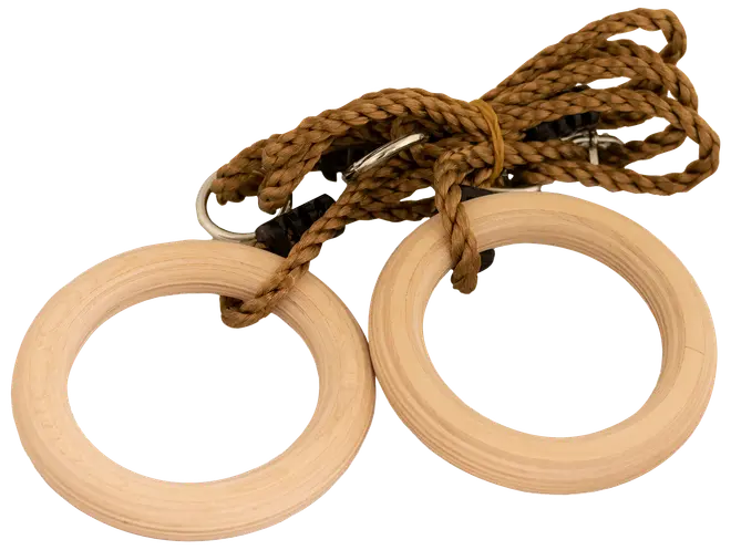 Nordic Play Active Gymnastikringe i træ Ø15,8 cm