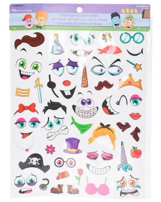 Klistermärken för påskägg 