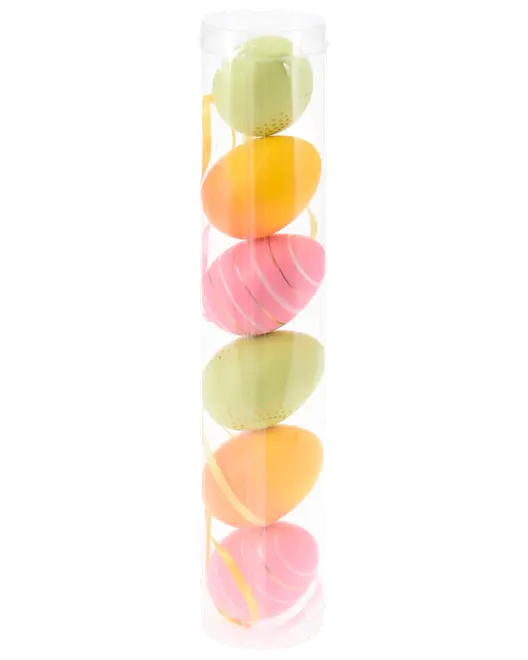 Påskpynt 6 cm - 6-pack
