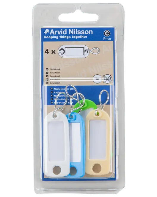 NYCKELBRICKA PLAST 4 ST