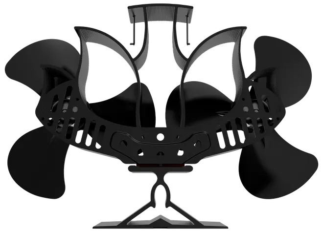 Kaminfläkt värmedriven dubbel