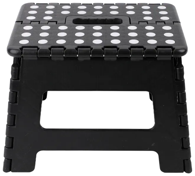 Hopfällbar pall H. 22 cm - Svart